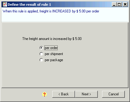 Use ShipGear freight rules to define shipping based on package, order or shipment count