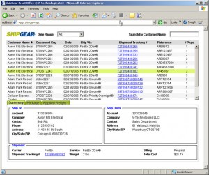 ShipGear Front Office module